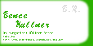 bence mullner business card
